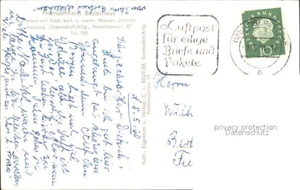 Oberstdorf Fremdenheim Baslerhaus – Bild 2