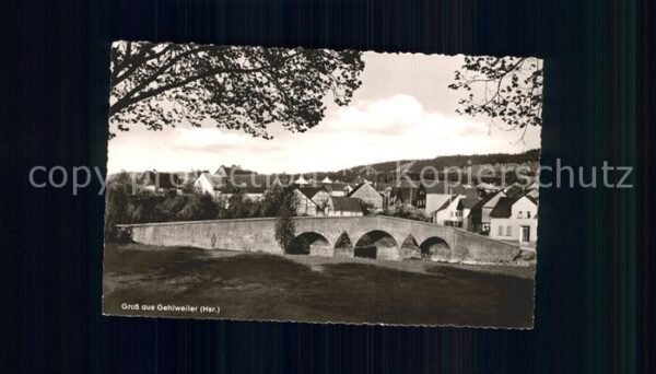 Gehlweiler Ortsansicht mit Brücke
