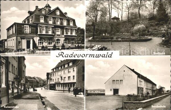 Radevormwald Rathaus Stadtpark Kaiserstr Berufsschul