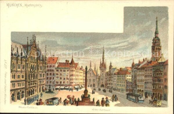Muenchen Marienplatz Altes Rathaus