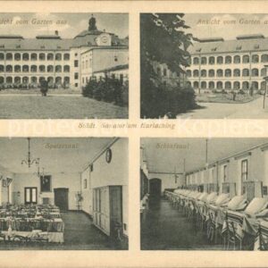 Harlaching Muenchen Städt Sanatorium Garten Speisesaal Schl