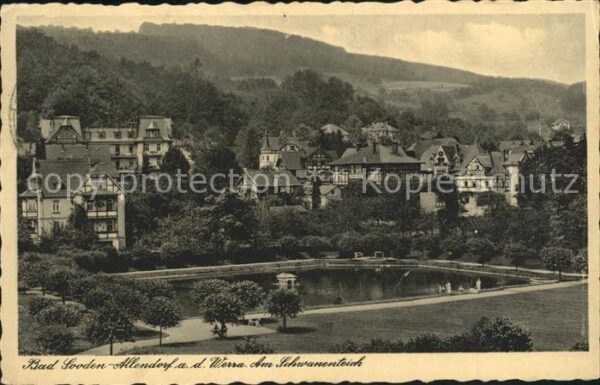 Bad Sooden-Allendorf an der Werra mit Schwanenteich