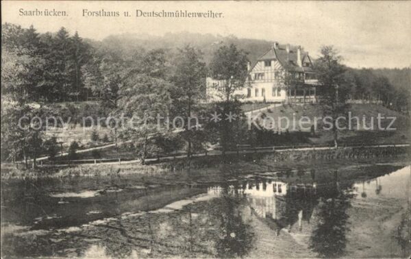 Saarbruecken Forsthaus und Deutschmühlenweiher