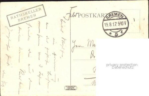 Bremen Rathskeller Wandgemälde Klatschbasen – Bild 2