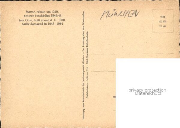 Muenchen Isartor schwer beschädigt 1943_44 – Bild 2