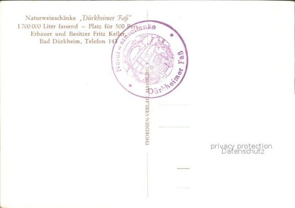 Bad Duerkheim Naturweinschänke Dürkheimer Fass – Bild 2
