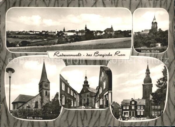 Radevormwald Panorama Altluth Kirche Kath Kirche Lut