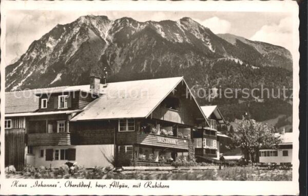 Oberstdorf Haus Johannes mit Rubihorn