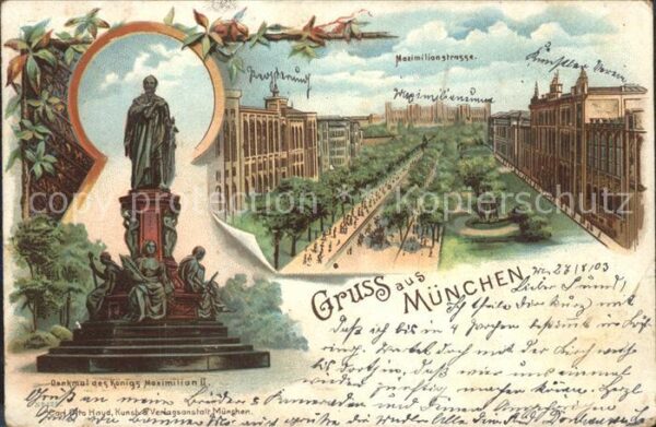 Muenchen Denkmal König Maximilian Maximilianstra