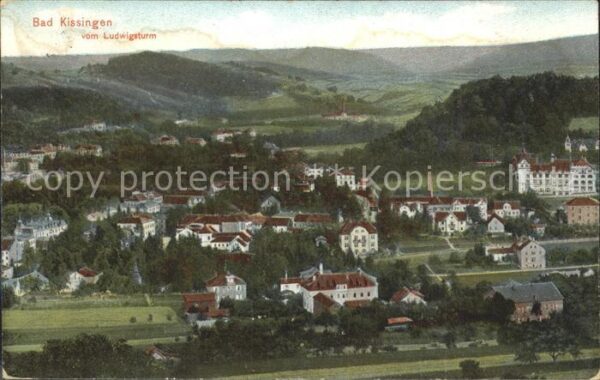 Bad Kissingen Blick vom Ludwigsturm