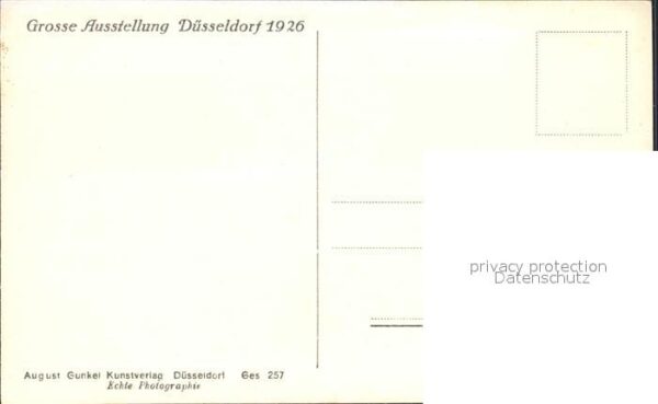 Duesseldorf Grosse Ausstellung 1926 am Rhein Fliege – Bild 2