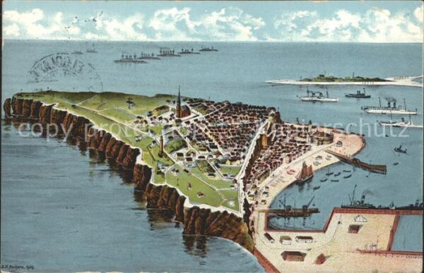 Helgoland aus der Vogelschau