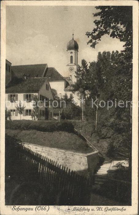 Schongau Lechsteig und Hl Geistkirche