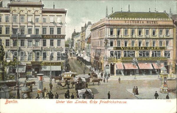 Berlin Unter den Linden Ecke Friedrichstrasse