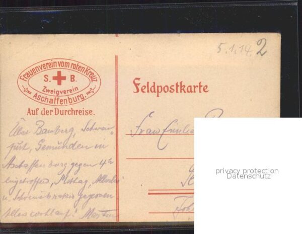 Aschaffenburg Main Kgl Schloss Zeichnung – Bild 2