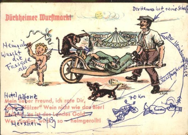 Bad Duerkheim Dürckheimer Wurstmarkt Karikatur