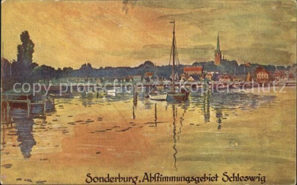 Schleswig Holstein Künstlerkarte Sonderburg