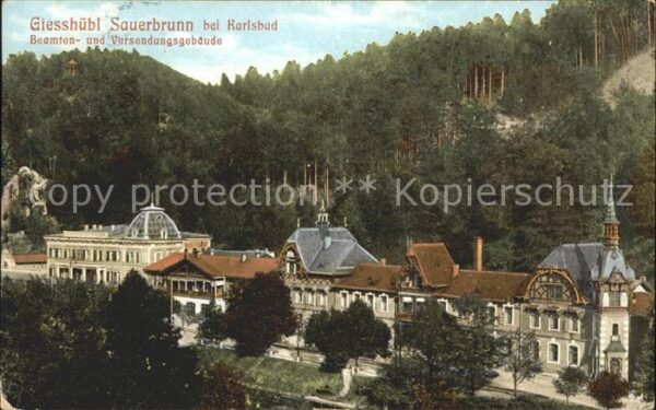 Giesshuebl-Sauerbrunn Tschechien Beamten und Versendungsgebäude