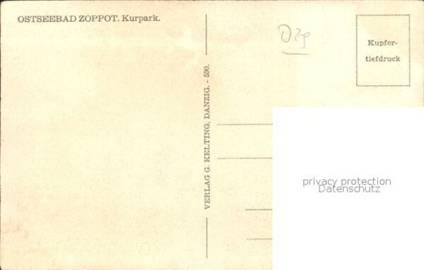 Zoppot Sopot Ostseebad Kurpark – Bild 2