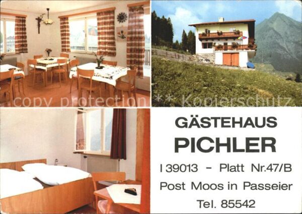 Passeier Gästehaus Pichler Gaststube Zimmer