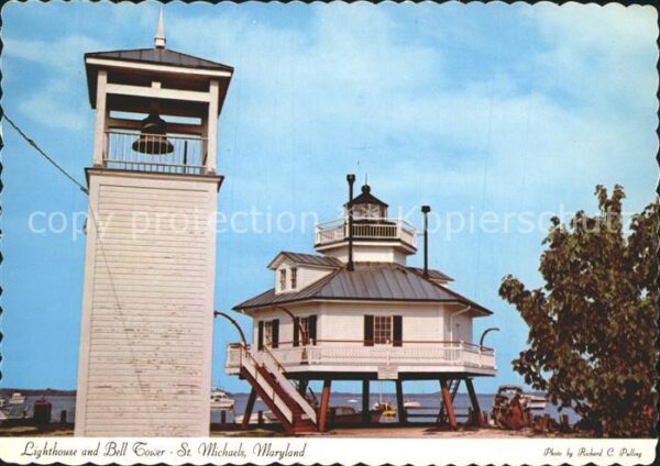 Saint Michaels Maryland Lighthouse and Bell Tower