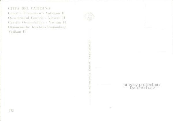 Vatican Citta del Vaticano Concilio Ecumenico V – Bild 2