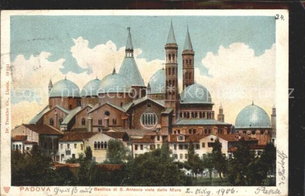 Padova Basilica di San Antonio vista dalle Mur