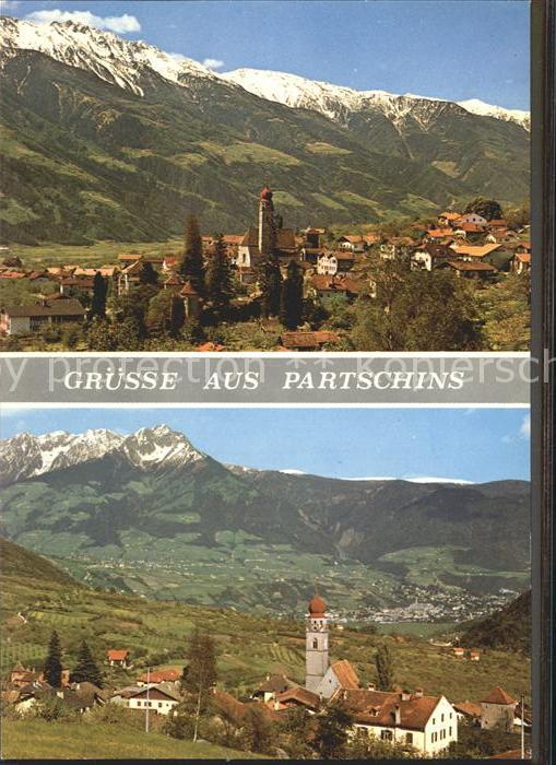 Partschins Parcines mit Hochwart Meran und Ifinger