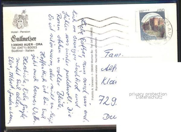 Auer Ora Suedtirol Hotel Pension Sallmetzer am See Swimmin – Bild 2
