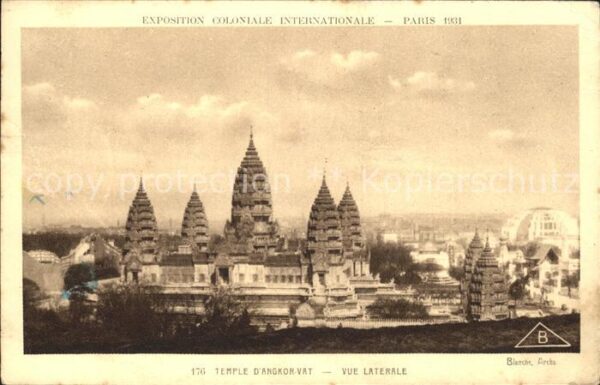 Exposition Coloniale Internationale Pari Temple d_Angkor-Vat