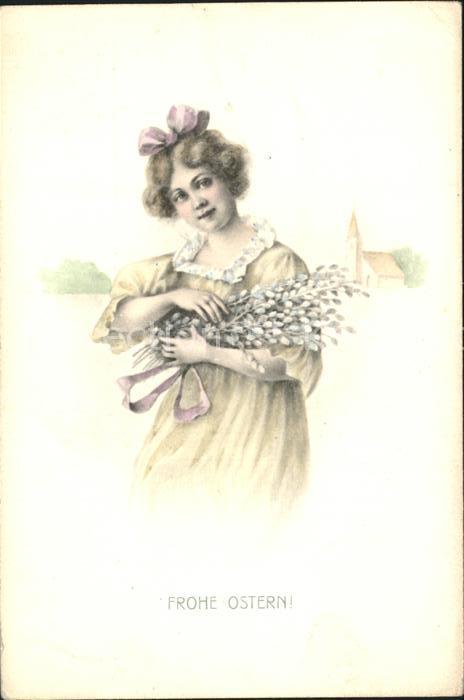 Ostern Easter Paques Kind Weidenkätzchen