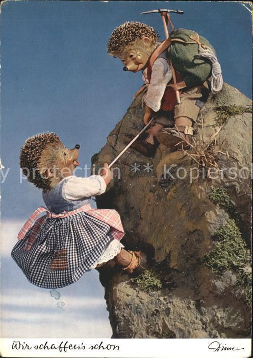 Mecki Nr. 313 Bergsteigen Bergpickel Seil