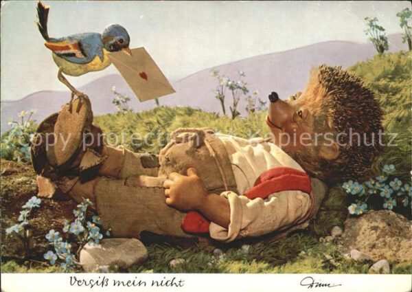 Mecki Nr. Vergiss mein nicht Vogel Brief