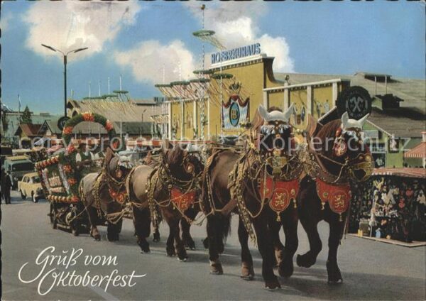 Oktoberfest Brauerei-Pferdegespann