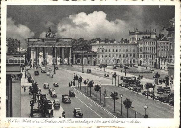 Brandenburgertor Berlin Unter den Linden Ostwest-Achse