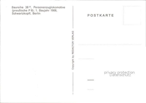 Lokomotive Baureihe 38 Schwartzkopff – Bild 2