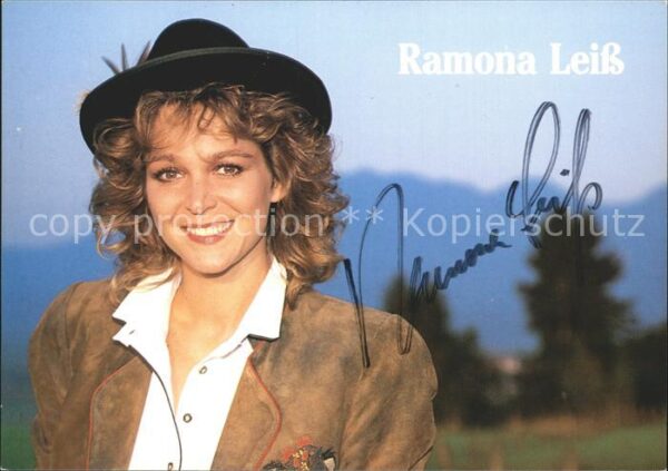 Saenger Band Ramona Leiss Autogramm