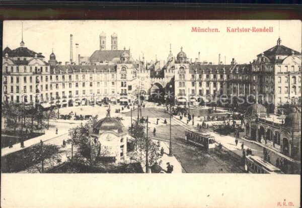 Strassenbahn Mücnhen Karlstor-Rondell