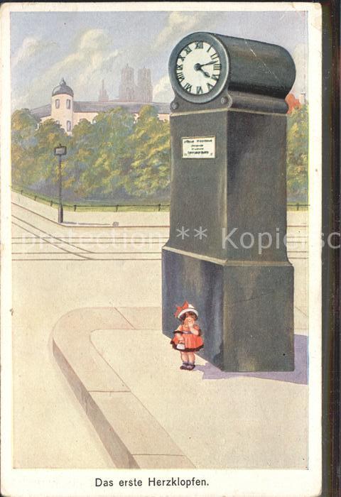 Verlag WS SB Nr. 9064 Das erste Herzklopfen Uhr Verabred