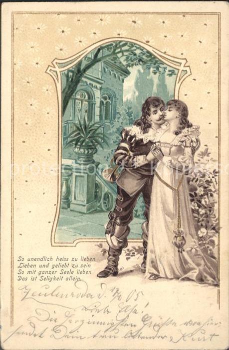 Trompeter Scheffel Gedicht Liebe Litho