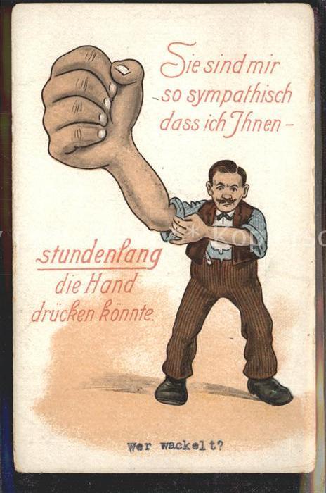 Verlag WS SB Nr. 90 Mann mit Riesenhand