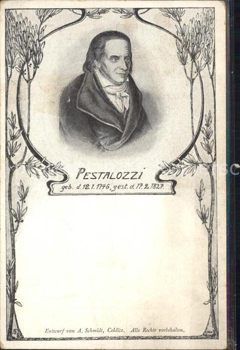 Pestalozzi Heinrich Entwurf A. Schmidt