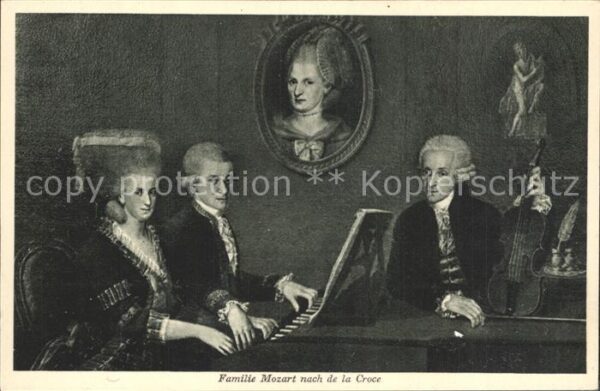 Mozart Wolfgang Amadeus Familie Mozart Künstler Johann Nepomuk
