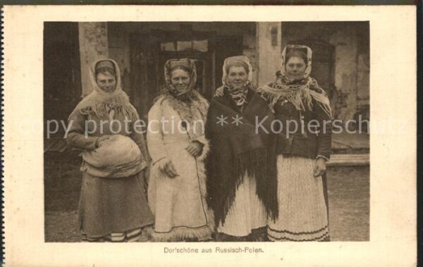 Trachten Frauen Russisch-Polen