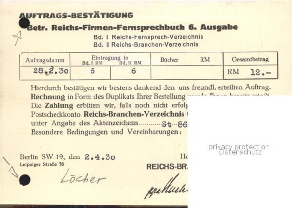 Telefon Reichs-Firmen-Fernsprechbuch Berlin – Bild 2