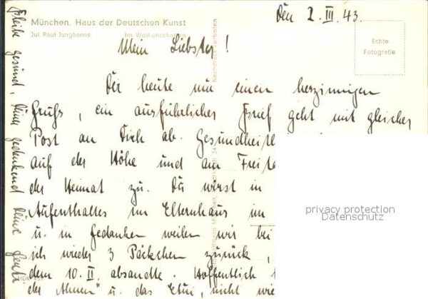 Verlag HDK Nr. 439 Jul. Paul Junghanns Im Wolkenschatt – Bild 2