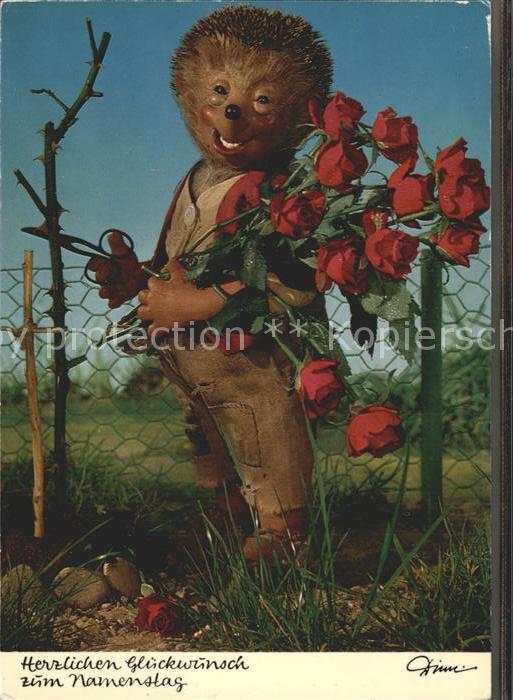 Mecki Nr. 405 Glückwunsch Namenstag Rosen
