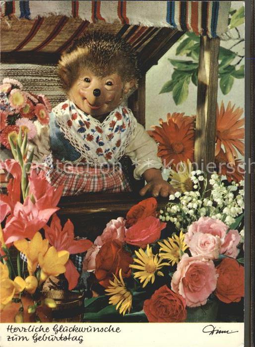 Mecki Nr. 420 Glückwunsch Geburtstag Blumenverkäu