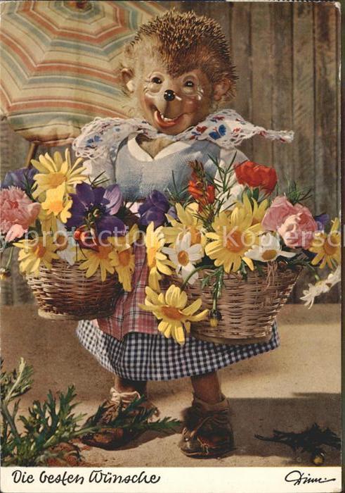 Mecki Nr. 318 Glückwunsch Blumen