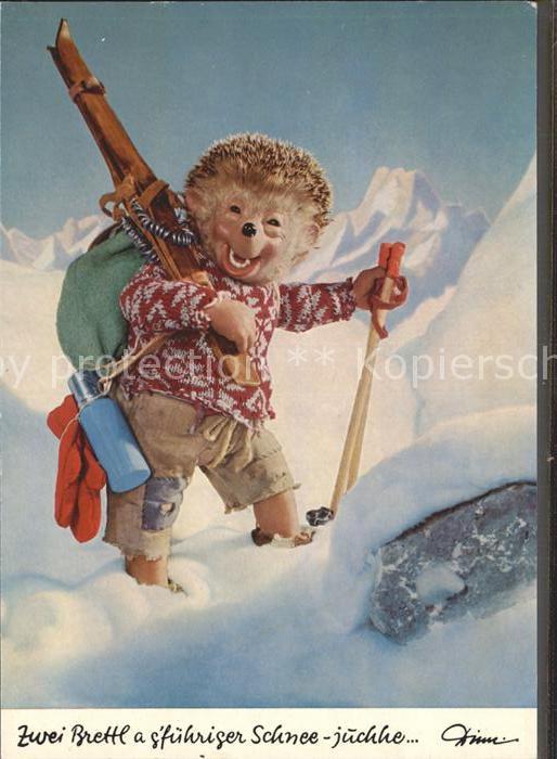 Mecki Nr. 327 Ski Berge Schnee